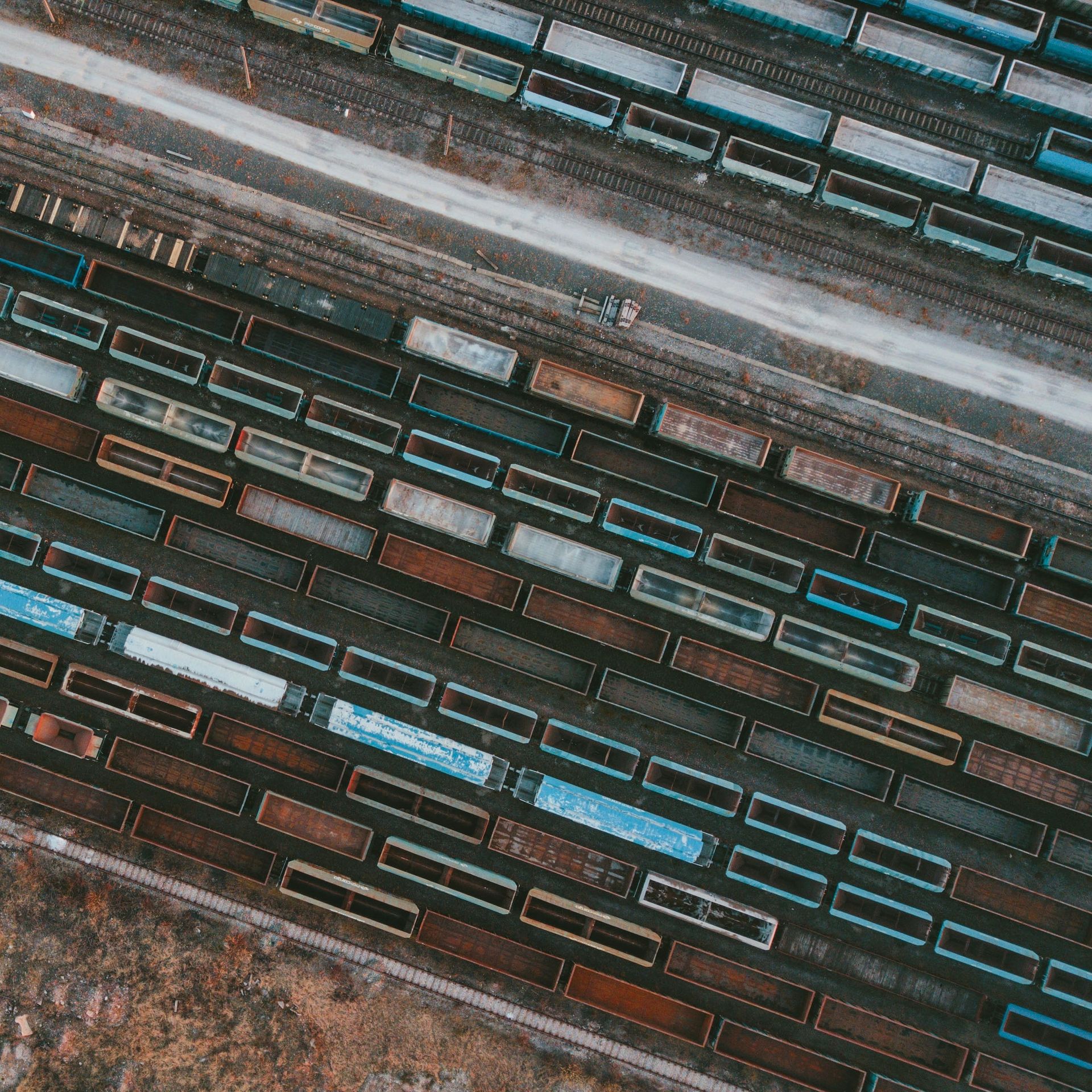 Rail freight yard, Poland